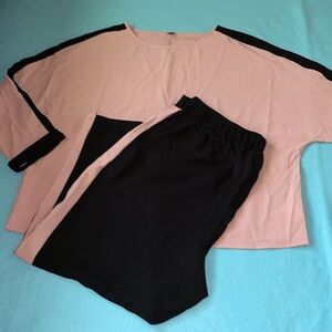 SHEIN Curves lounge wear set long dolman sleeve long pants pockets NEW size 4X